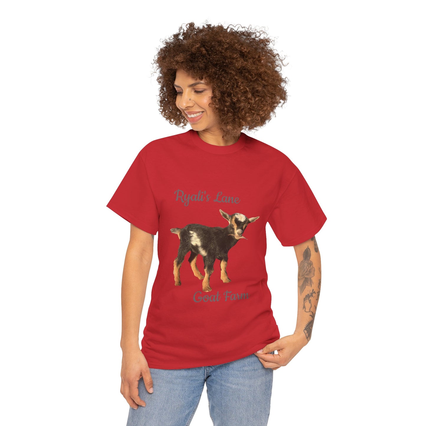Unisex Heavy Cotton Tee - Ryali's Lane Goat Farm #2