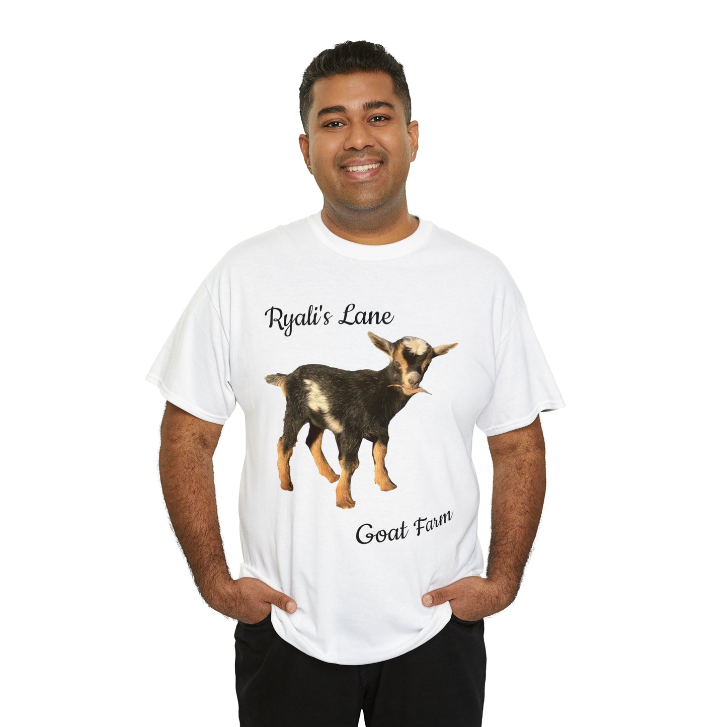 Unisex Heavy Cotton Tee - Ryali's Lane Goat Farm #1