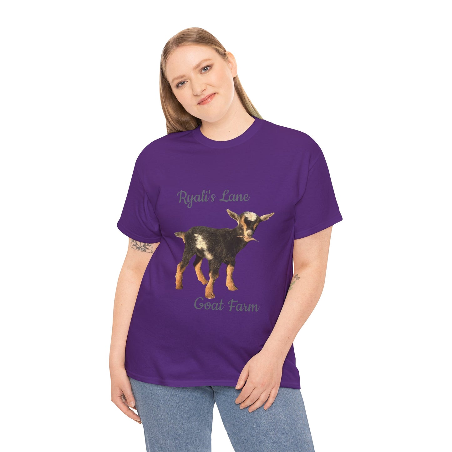 Unisex Heavy Cotton Tee - Ryali's Lane Goat Farm #2
