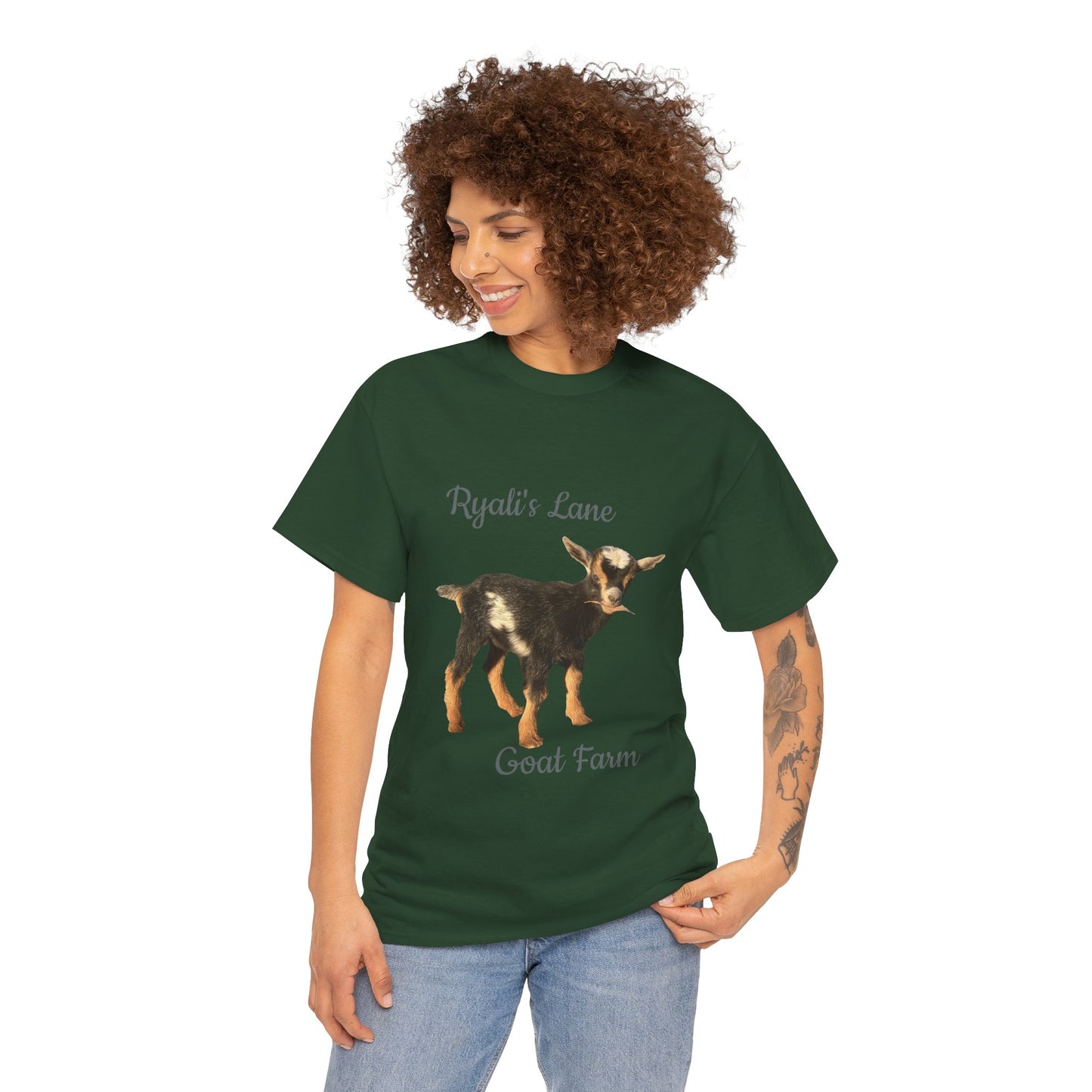 Unisex Heavy Cotton Tee - Ryali's Lane Goat Farm #2