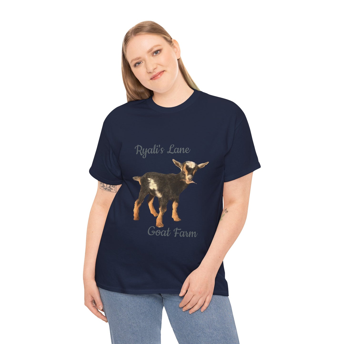 Unisex Heavy Cotton Tee - Ryali's Lane Goat Farm #2