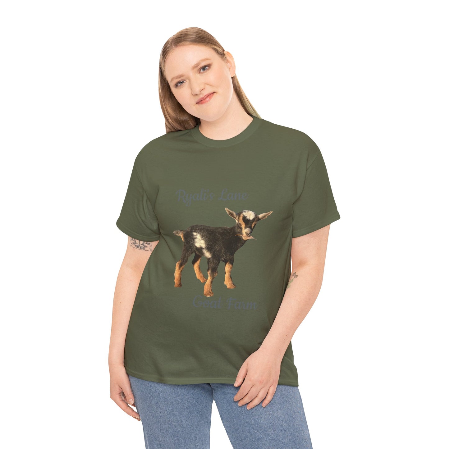 Unisex Heavy Cotton Tee - Ryali's Lane Goat Farm #2