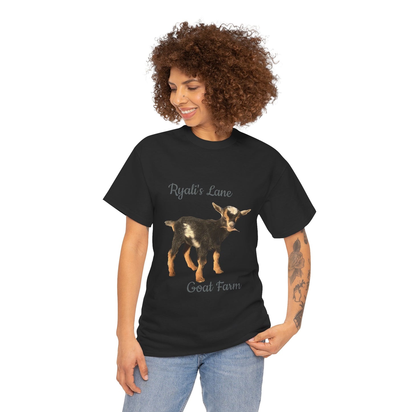Unisex Heavy Cotton Tee - Ryali's Lane Goat Farm #2