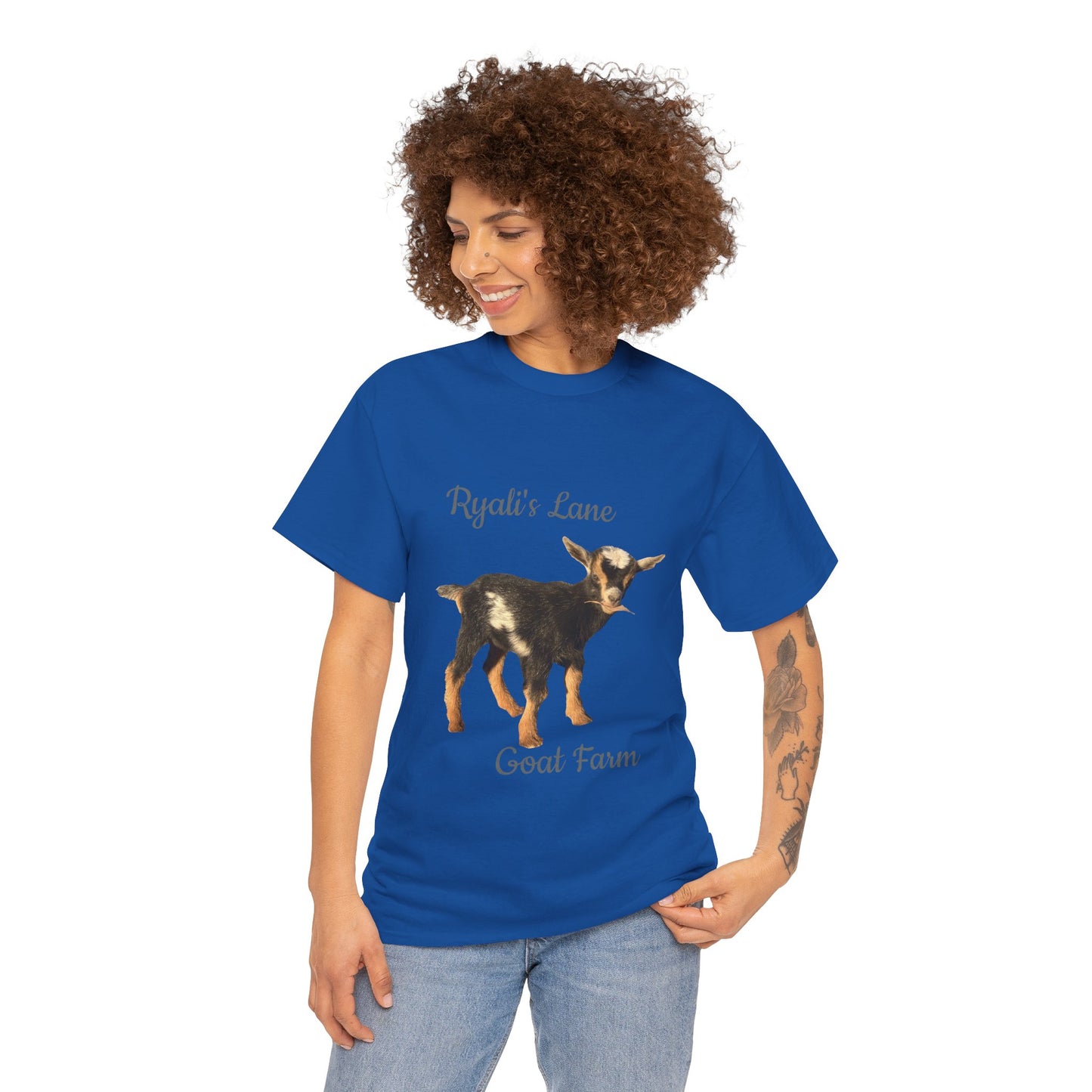 Unisex Heavy Cotton Tee - Ryali's Lane Goat Farm #2