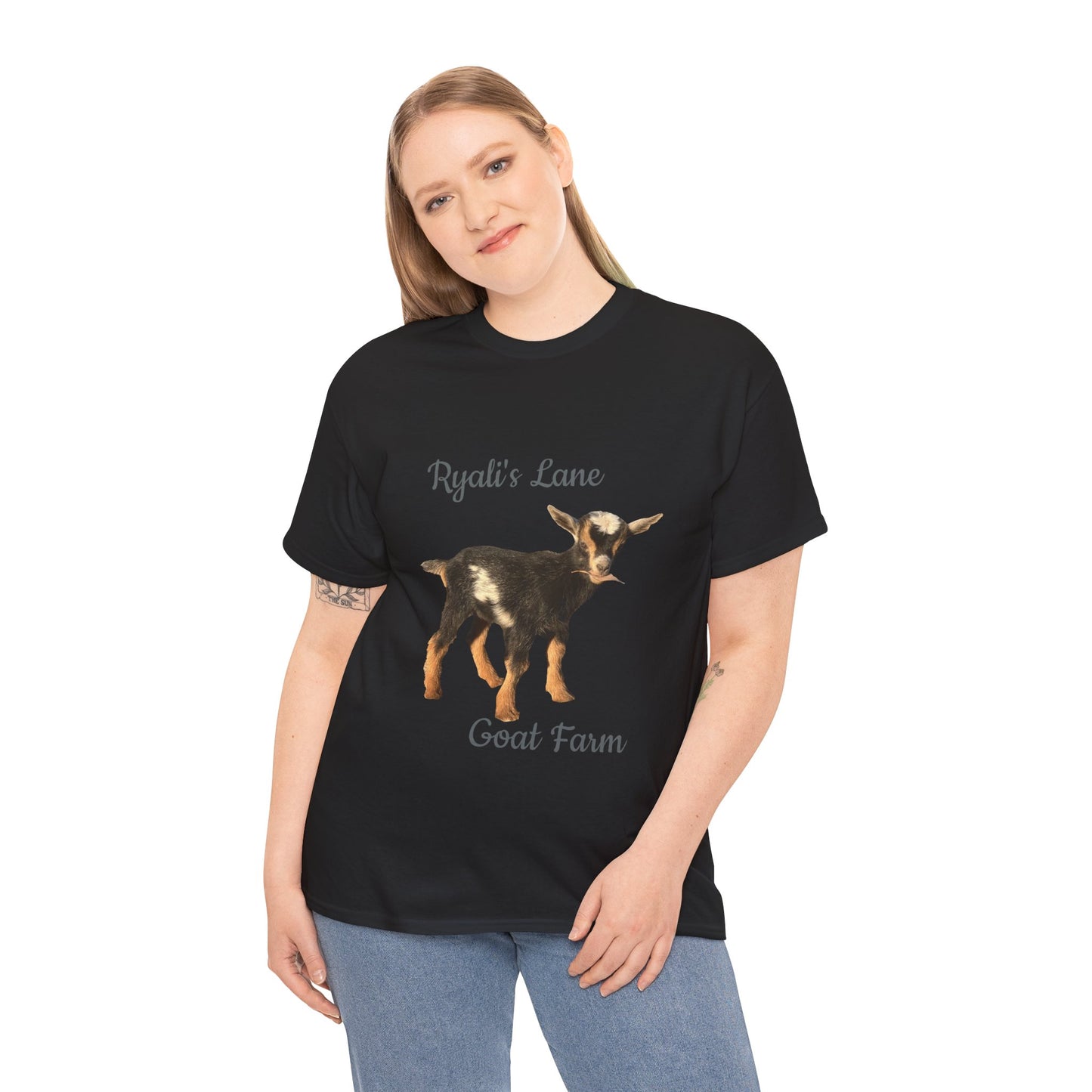 Unisex Heavy Cotton Tee - Ryali's Lane Goat Farm #2