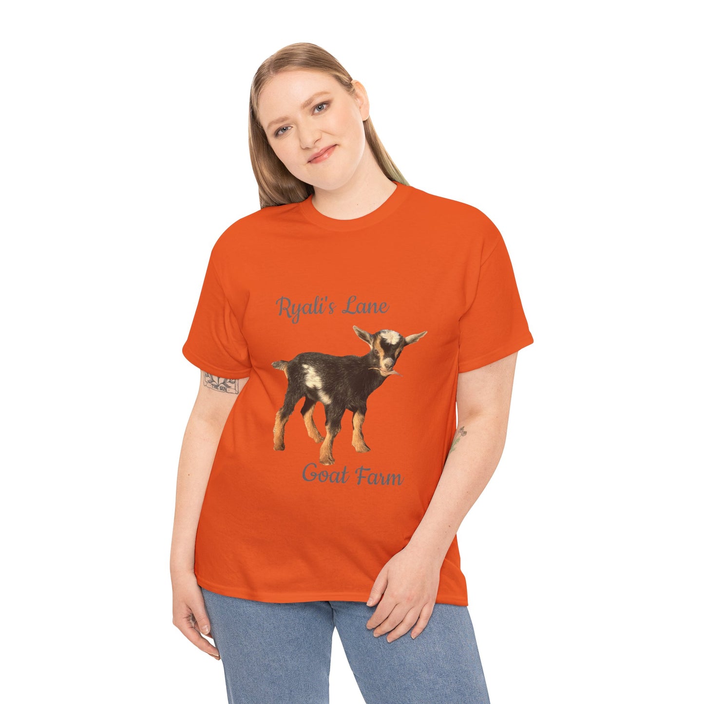 Unisex Heavy Cotton Tee - Ryali's Lane Goat Farm #2