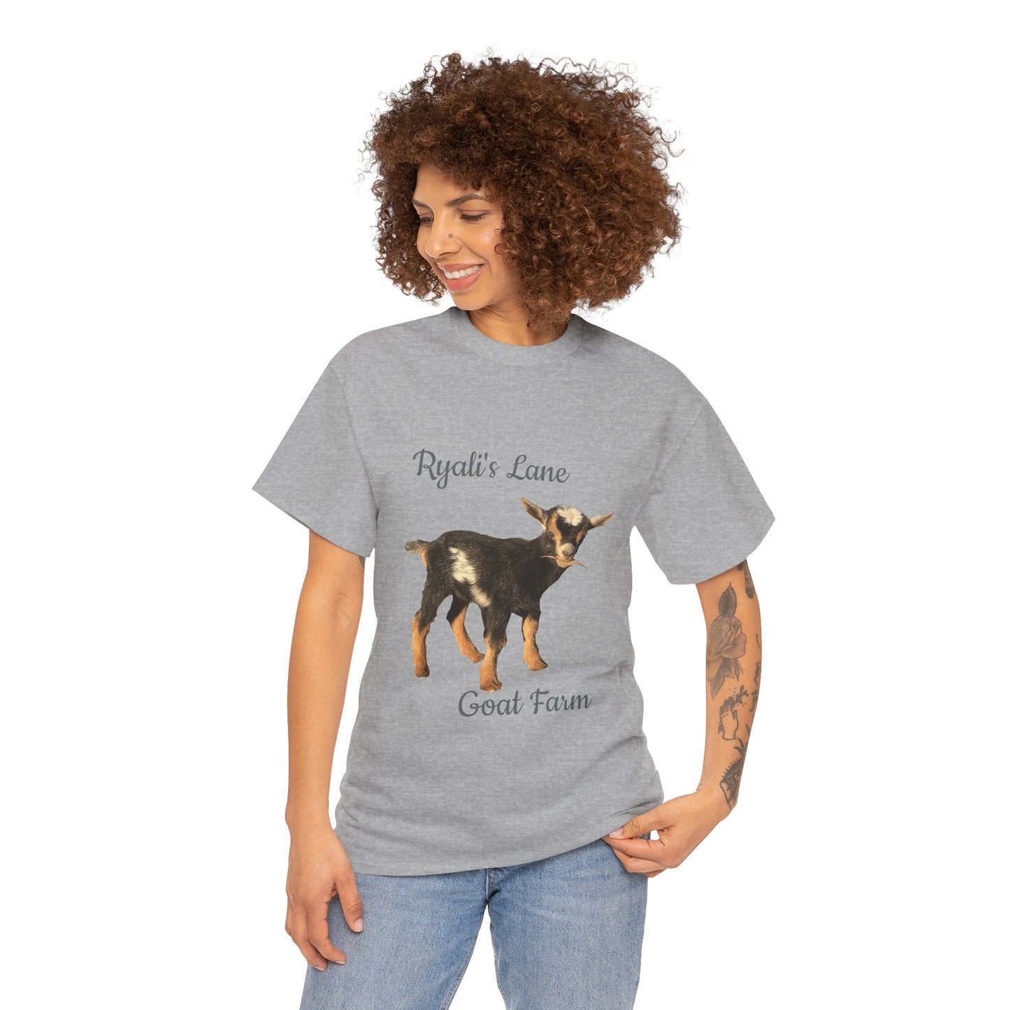 Unisex Heavy Cotton Tee - Ryali's Lane Goat Farm #2