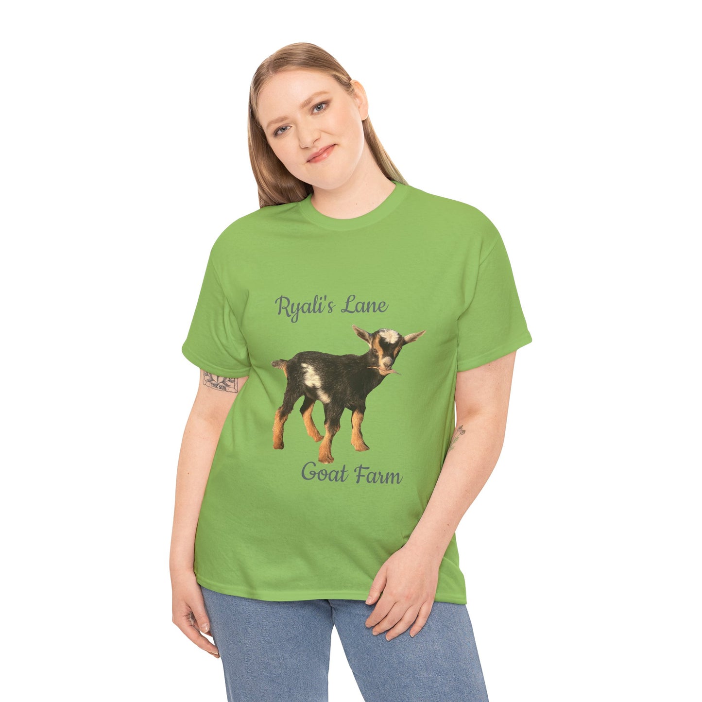 Unisex Heavy Cotton Tee - Ryali's Lane Goat Farm #2
