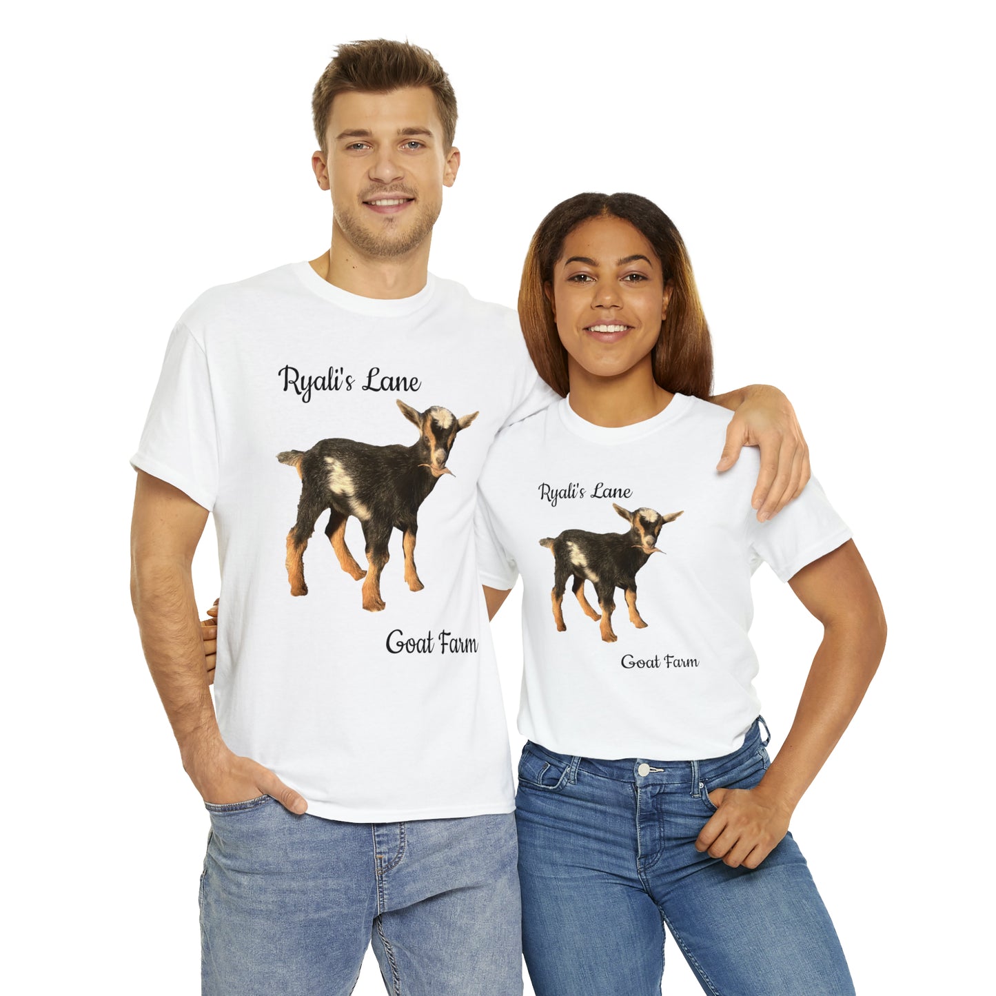 Unisex Heavy Cotton Tee - Ryali's Lane Goat Farm #1