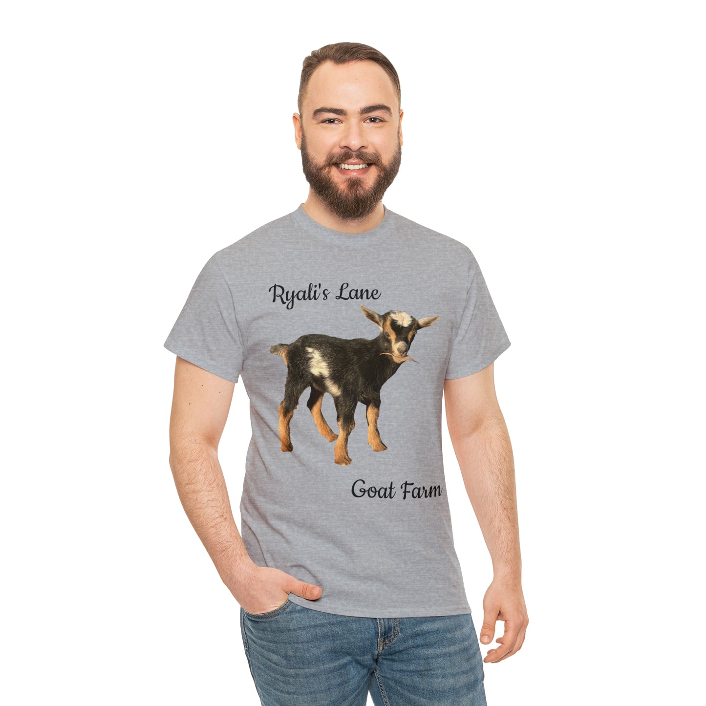 Unisex Heavy Cotton Tee - Ryali's Lane Goat Farm #1