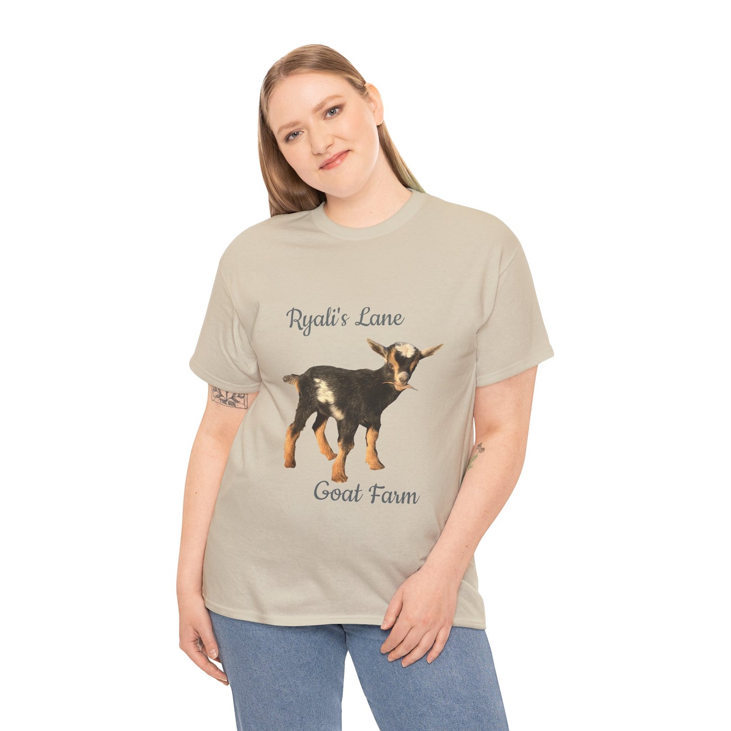 Unisex Heavy Cotton Tee - Ryali's Lane Goat Farm #2