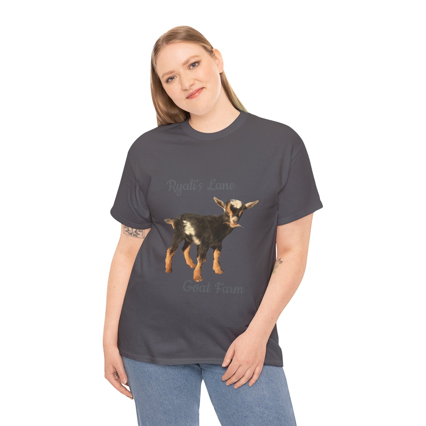 Unisex Heavy Cotton Tee - Ryali's Lane Goat Farm #2