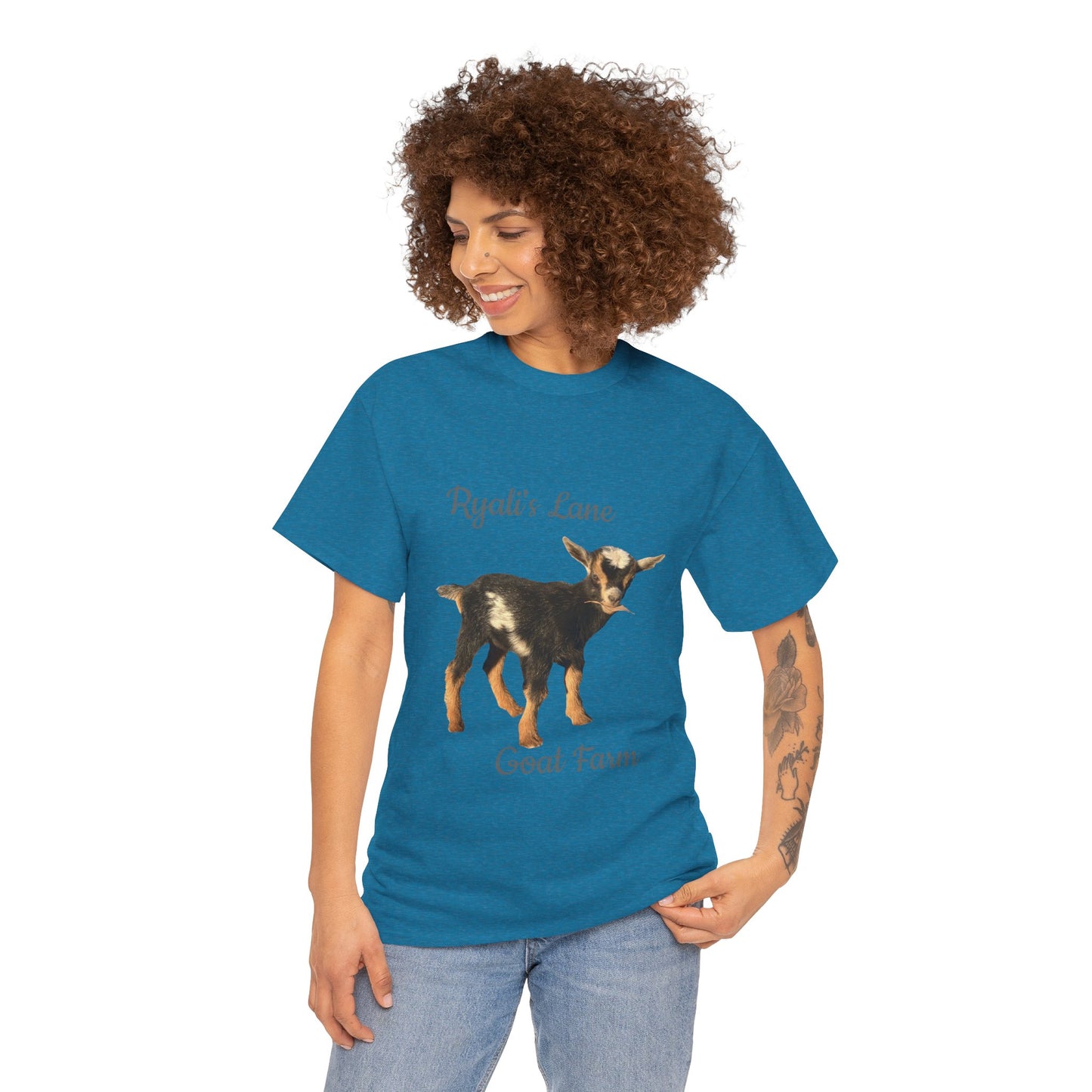Unisex Heavy Cotton Tee - Ryali's Lane Goat Farm #2