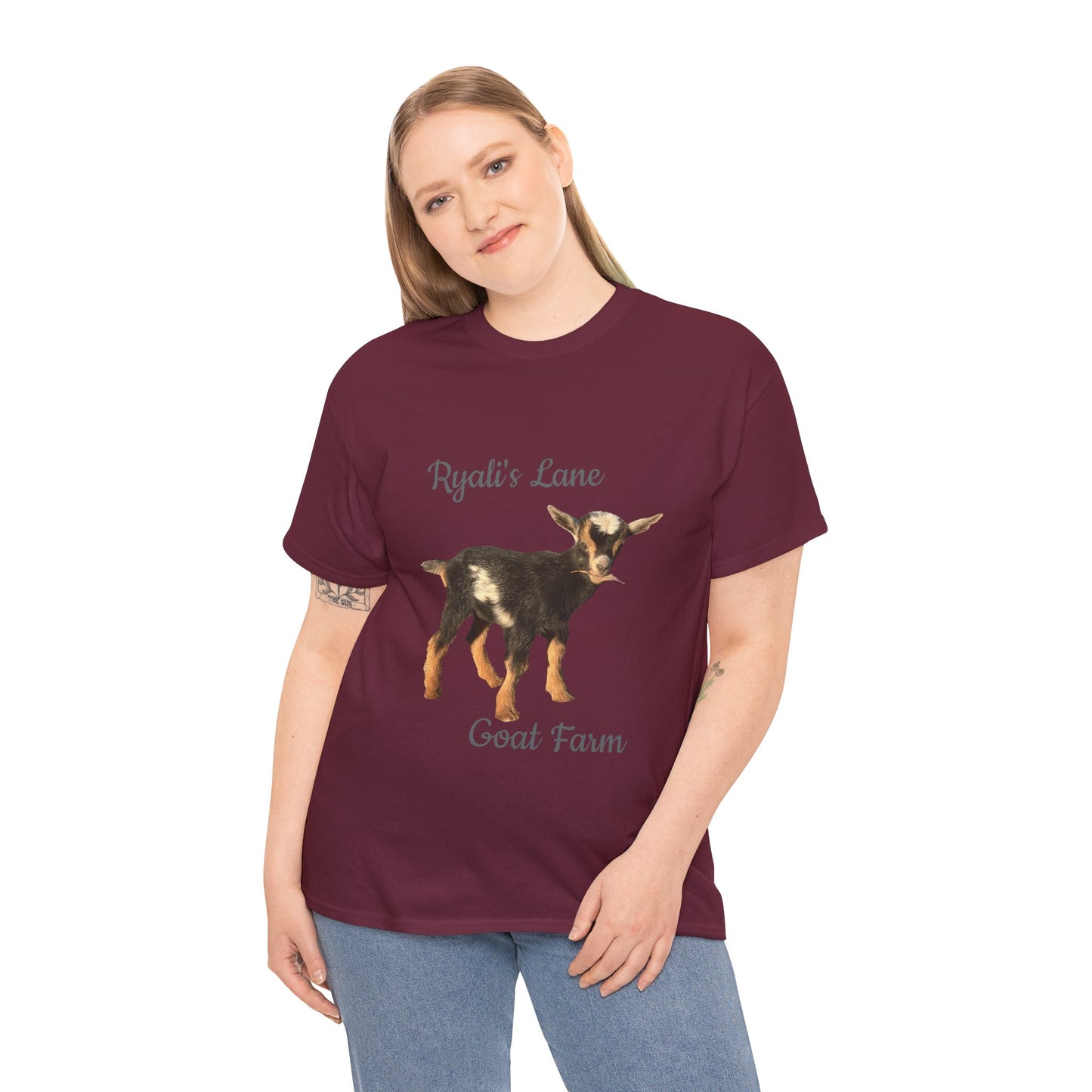 Unisex Heavy Cotton Tee - Ryali's Lane Goat Farm #2