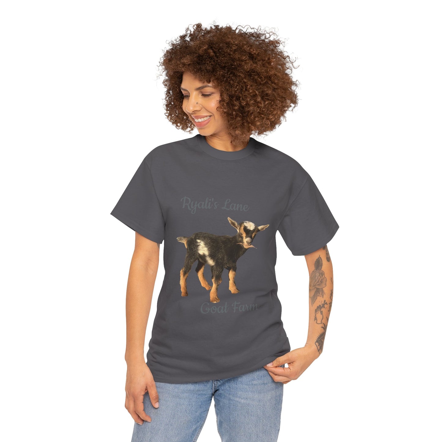 Unisex Heavy Cotton Tee - Ryali's Lane Goat Farm #2