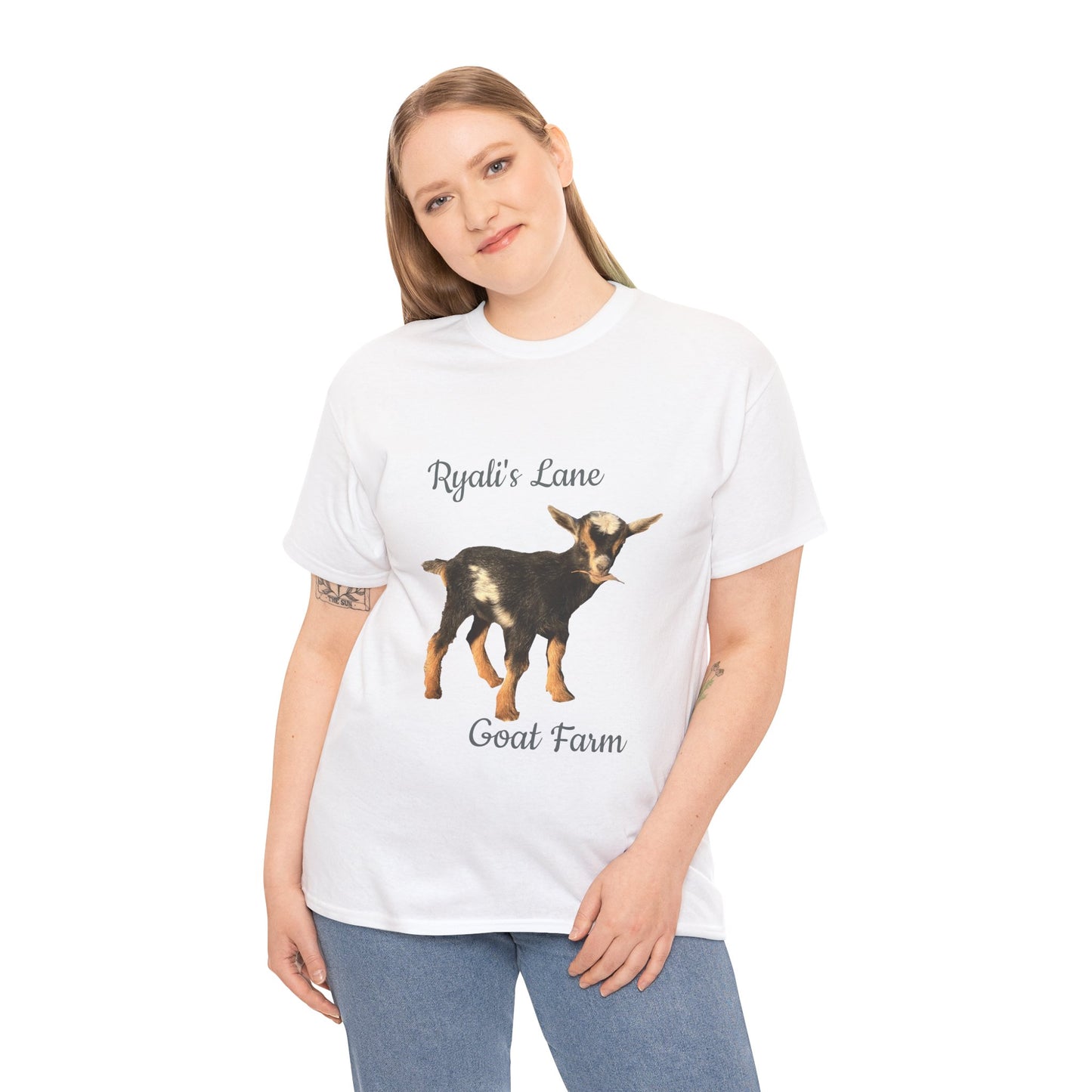 Unisex Heavy Cotton Tee - Ryali's Lane Goat Farm #2