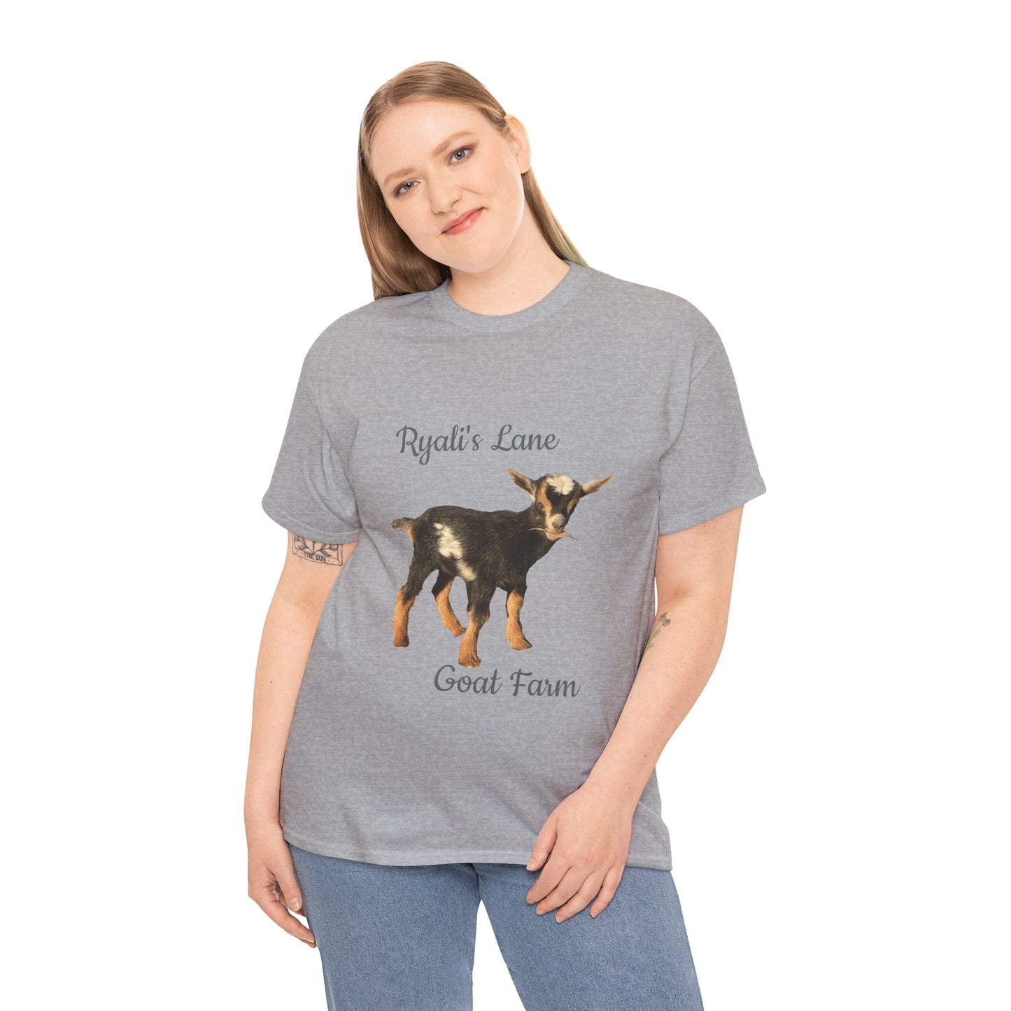 Unisex Heavy Cotton Tee - Ryali's Lane Goat Farm #2