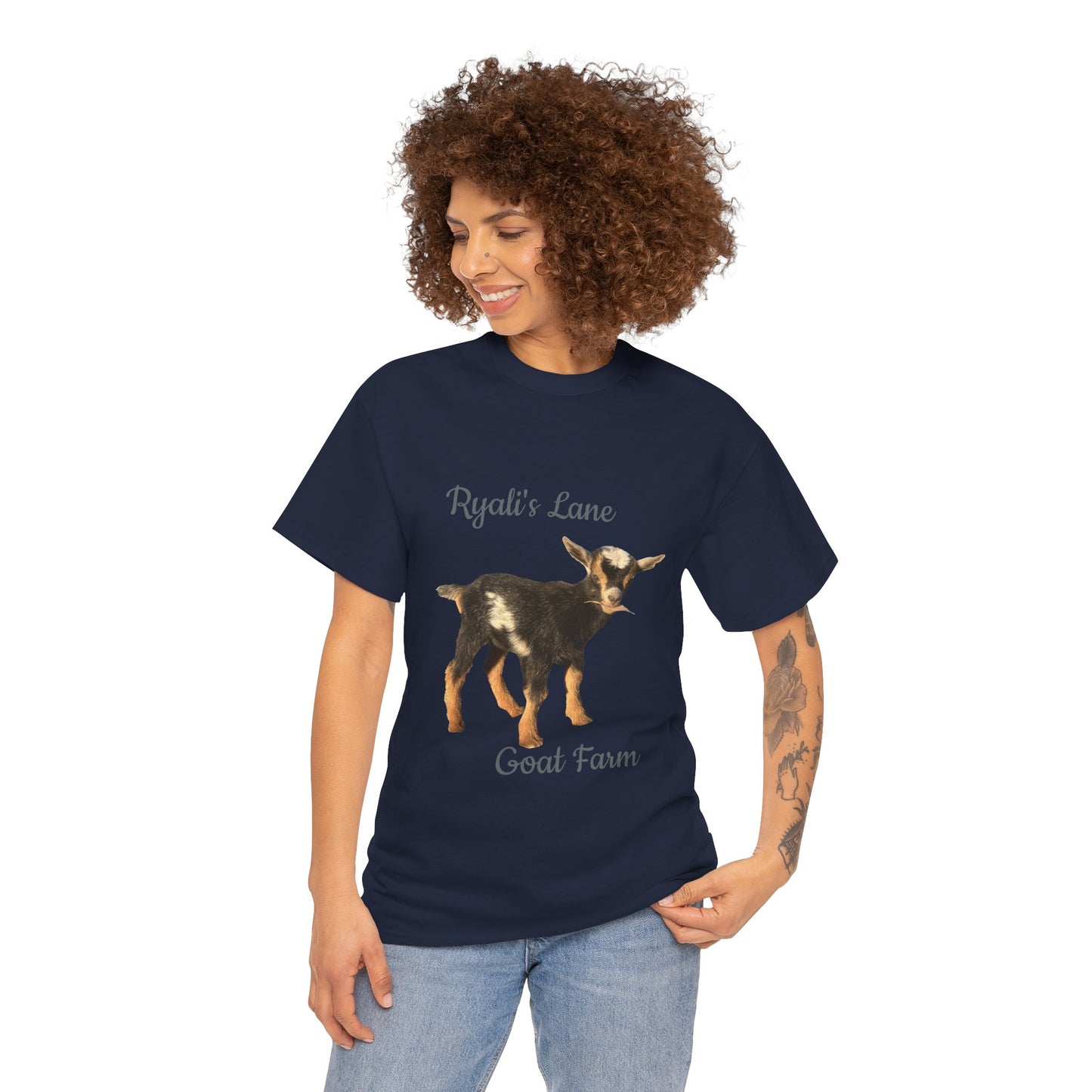 Unisex Heavy Cotton Tee - Ryali's Lane Goat Farm #2
