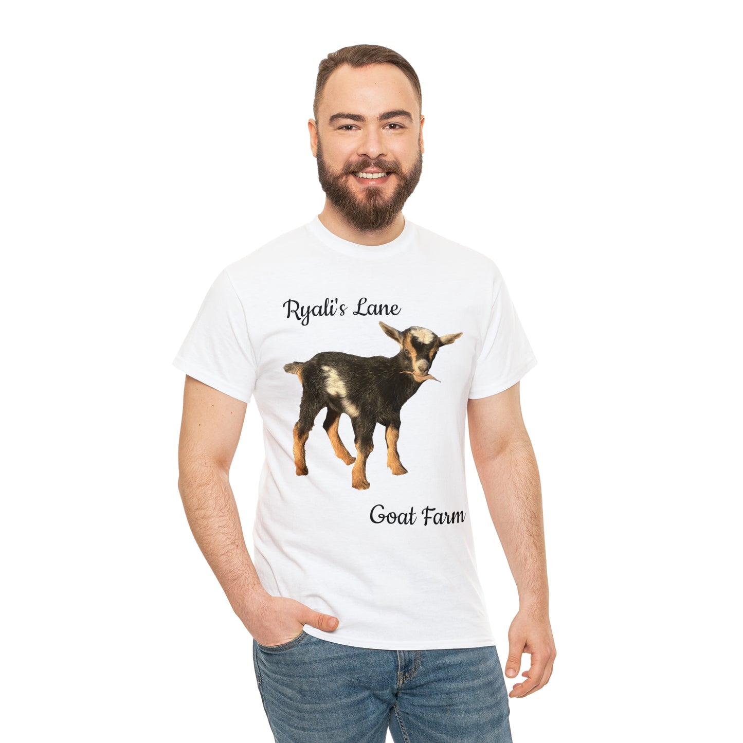 Unisex Heavy Cotton Tee - Ryali's Lane Goat Farm #1