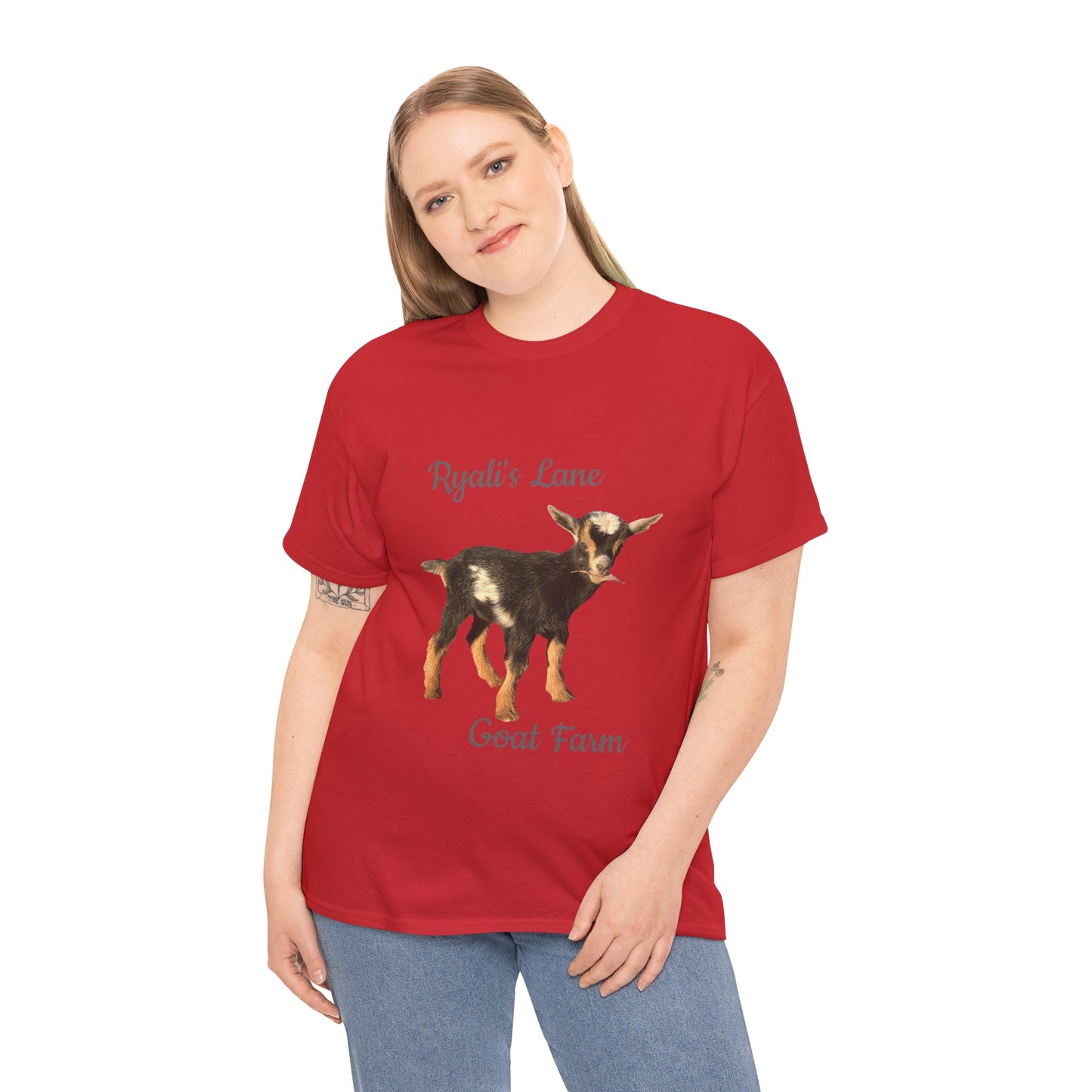 Unisex Heavy Cotton Tee - Ryali's Lane Goat Farm #2