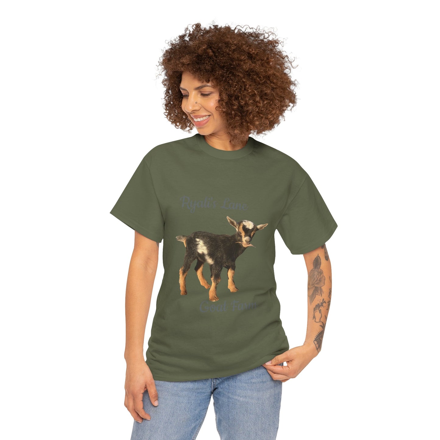 Unisex Heavy Cotton Tee - Ryali's Lane Goat Farm #2