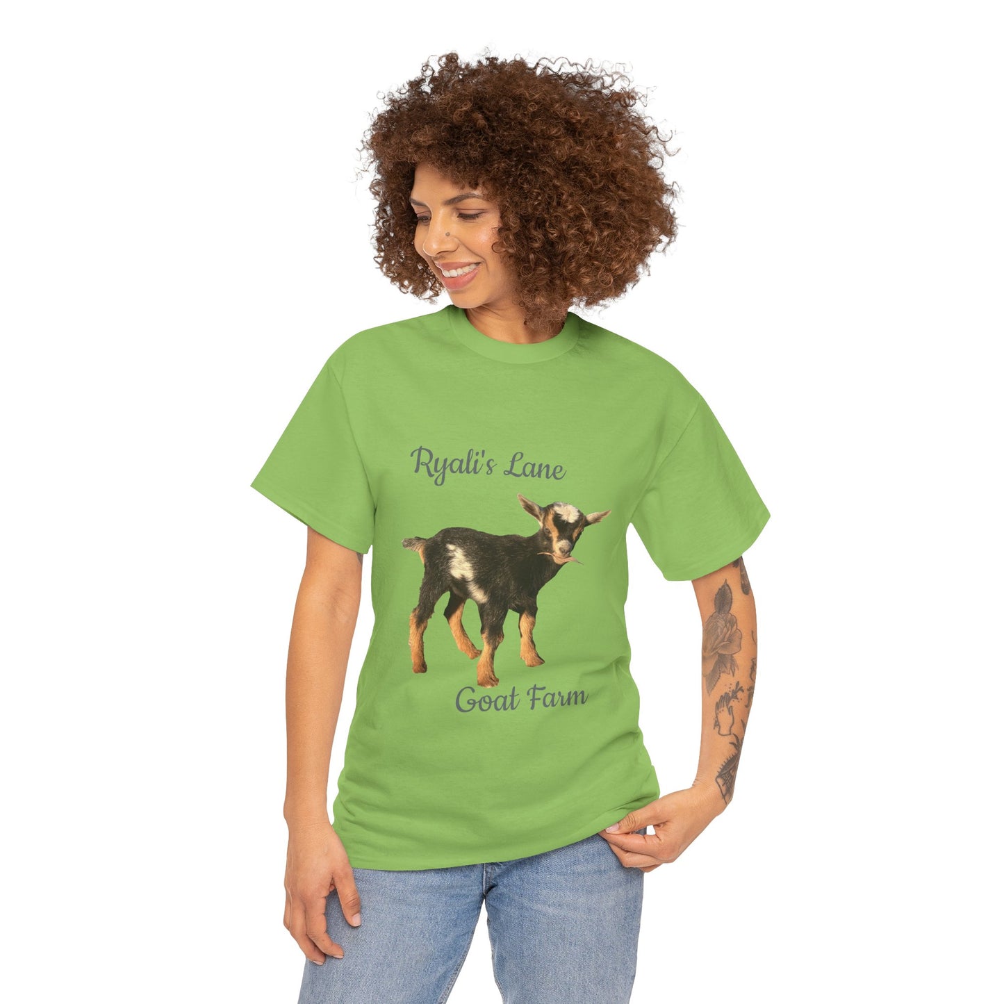 Unisex Heavy Cotton Tee - Ryali's Lane Goat Farm #2