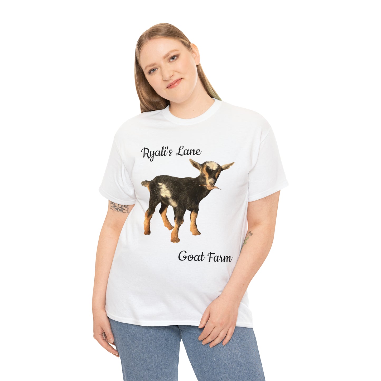 Unisex Heavy Cotton Tee - Ryali's Lane Goat Farm #1