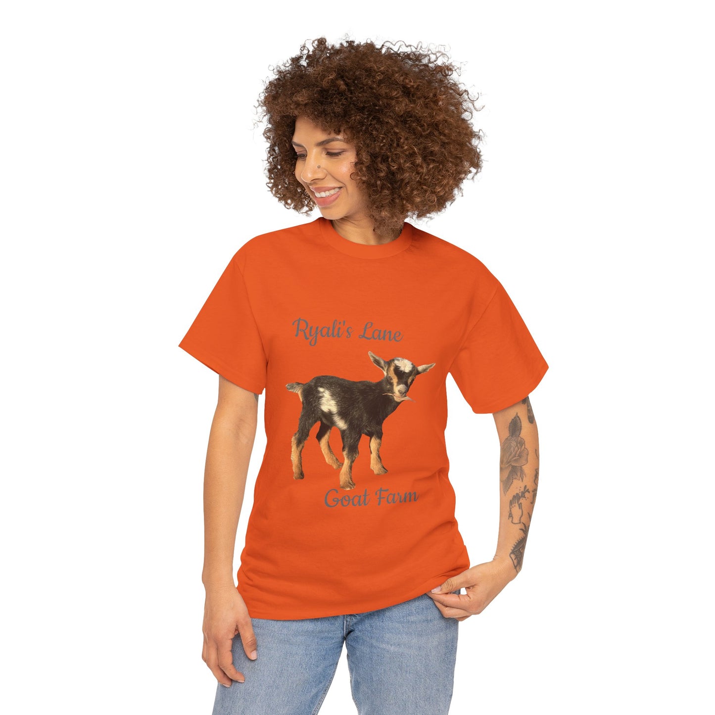 Unisex Heavy Cotton Tee - Ryali's Lane Goat Farm #2