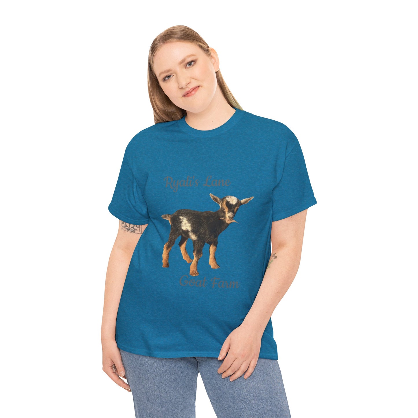 Unisex Heavy Cotton Tee - Ryali's Lane Goat Farm #2