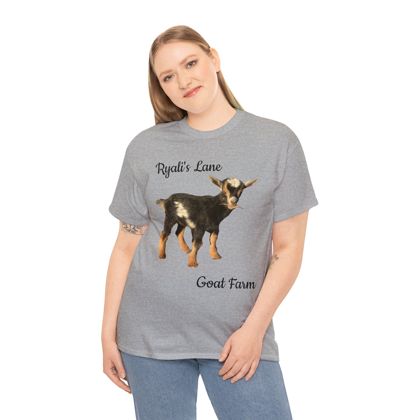 Unisex Heavy Cotton Tee - Ryali's Lane Goat Farm #1