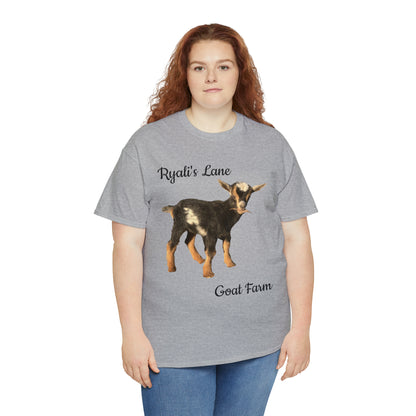 Unisex Heavy Cotton Tee - Ryali's Lane Goat Farm #1
