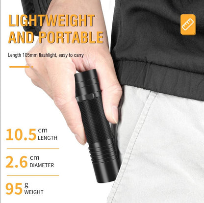 Super Bright Goat Tactical Flashlight Torch Super Bright LED Zoomable Torch