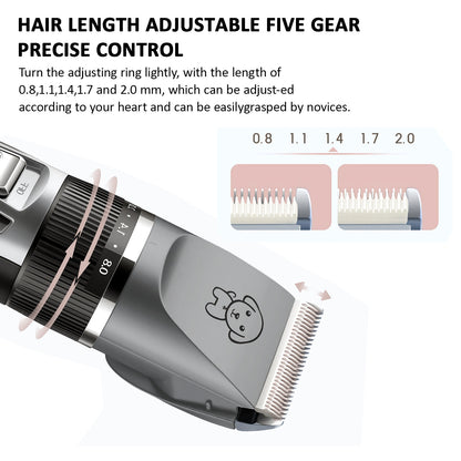 Cordless Goat Clippers also for Dog or Cat  includes Grooming Kit Pet Hair Shaver Trimmer Scissors