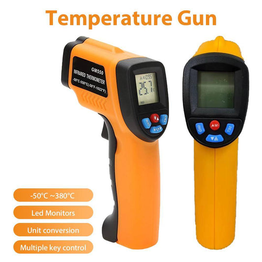 Laser Infrared Thermometer Goat Milk Digital Temperature Gun Also for Food/Cooking/Soap Making/Mechanical