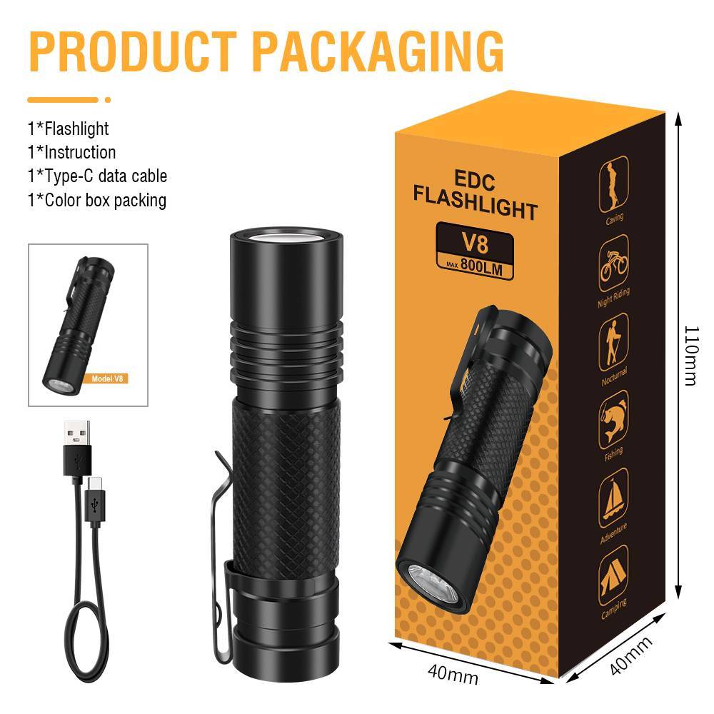 Super Bright Goat Tactical Flashlight Torch Super Bright LED Zoomable Torch